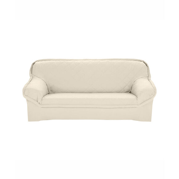 Housse préformée matelassée - fauteuils et canapés (écru)