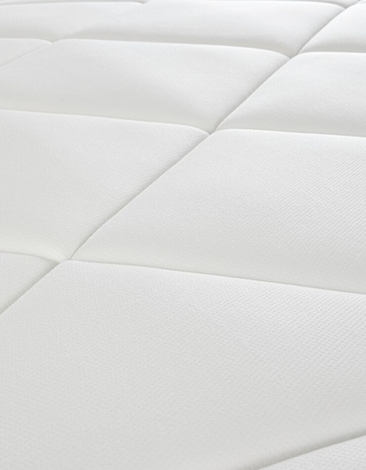 Matelas 651 ressorts + latex Mérinos 24 cm confort ferme (blanc)