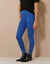 Legging bas de jambe zippé, taille élastiquée (bleu dur) Legging bas de jambe zippé, taille élastiquée (bleu dur)