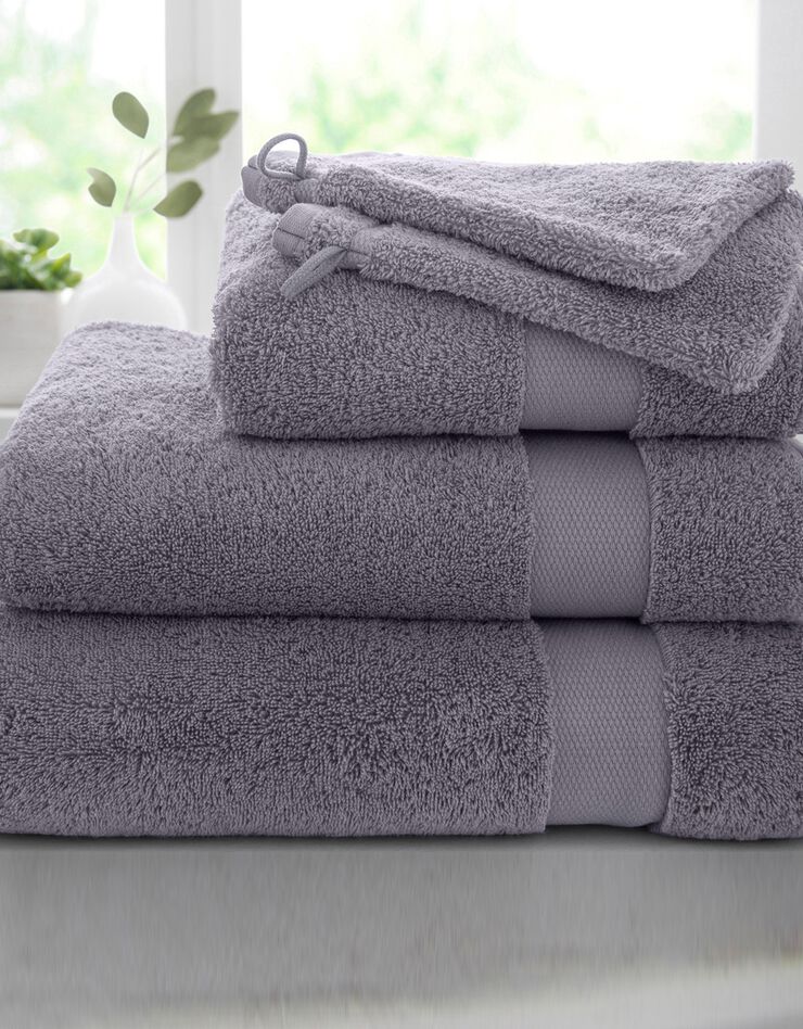 Éponge unie coton modal 500 g/m² (gris)