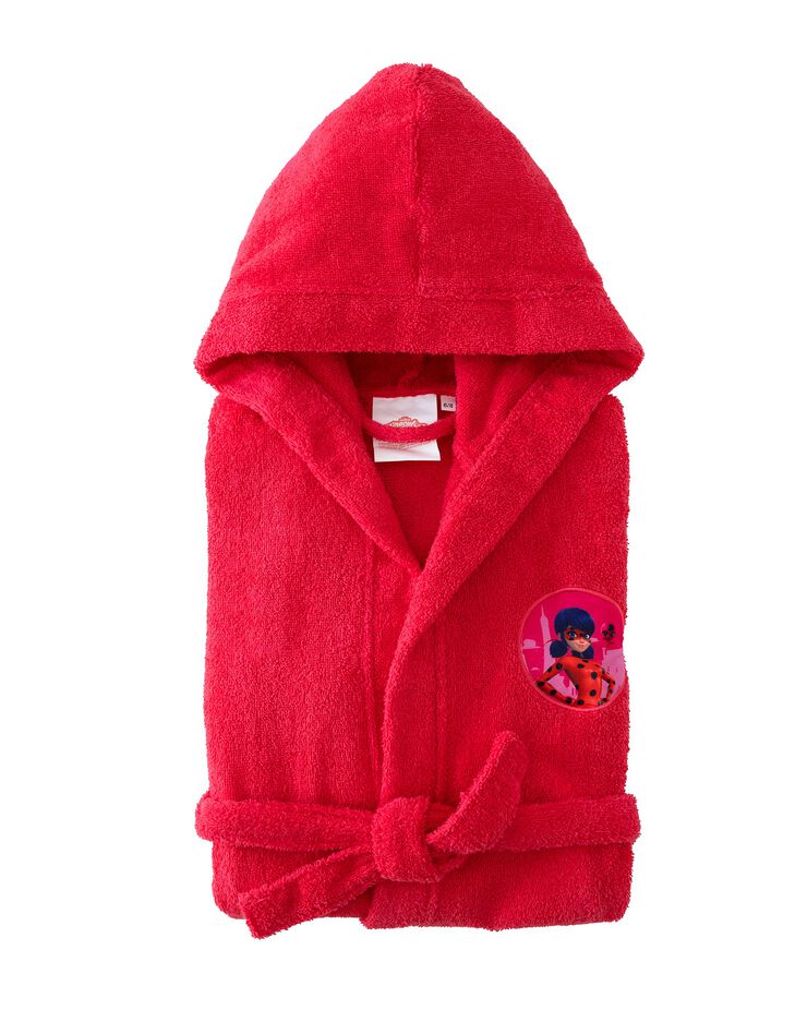 Peignoir de bain enfant Miraculous®, éponge coton - 380g/m2 (rose)