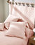 T&ecirc;te de lit unie coton style boutis Cassandre (rose th&eacute;)