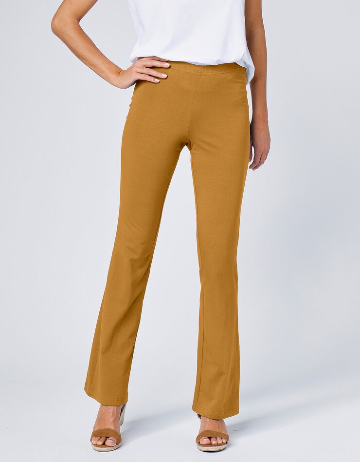 Legging bootcut uni, taille élastiquée (miel) Legging bootcut uni, taille élastiquée (miel)