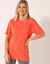 T-shirt volume loose (corail)