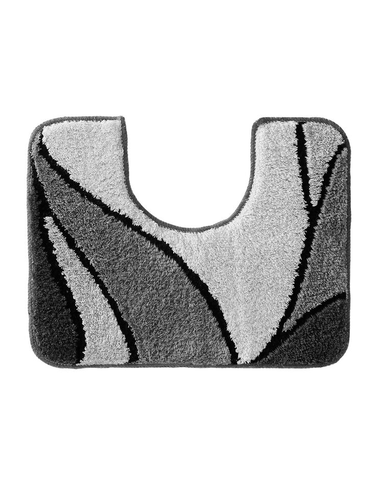 Tapis de bain motif végétal (gris) Tapis de bain motif végétal (gris)