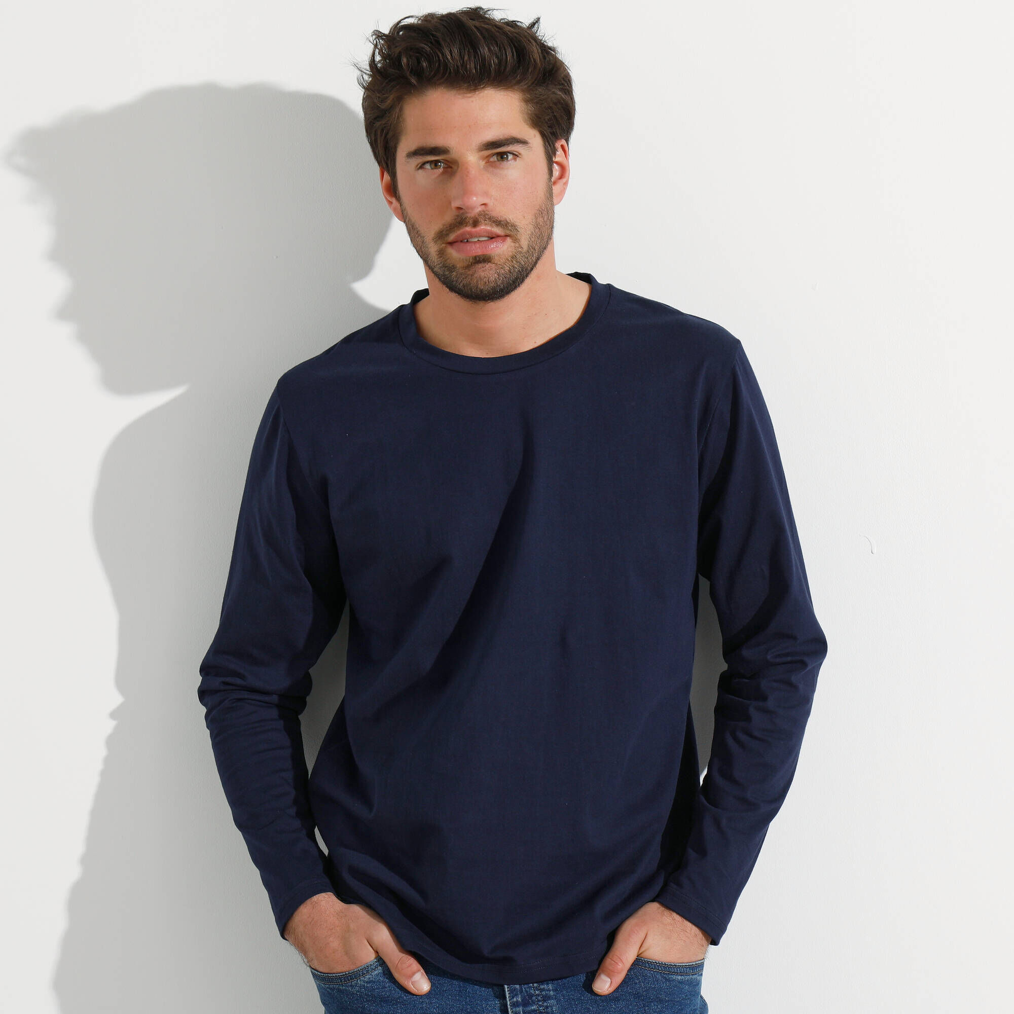 T-shirt Homme Col Rond Bleu Les Mots Bleus Sport Foot Ballon France