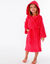 Peignoir enfant éponge bouclette à capuche (corail)