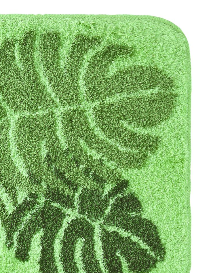 Tapis de bain motif jungle (vert)