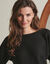 Pull boite uni, manches chauve-souris (noir)