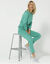 Pantalon jogging, molleton gratté (vert)