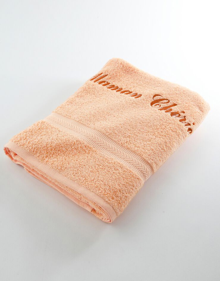 Serviette éponge personnalisable confort moelleux (abricot) Serviette éponge personnalisable confort moelleux (abricot)