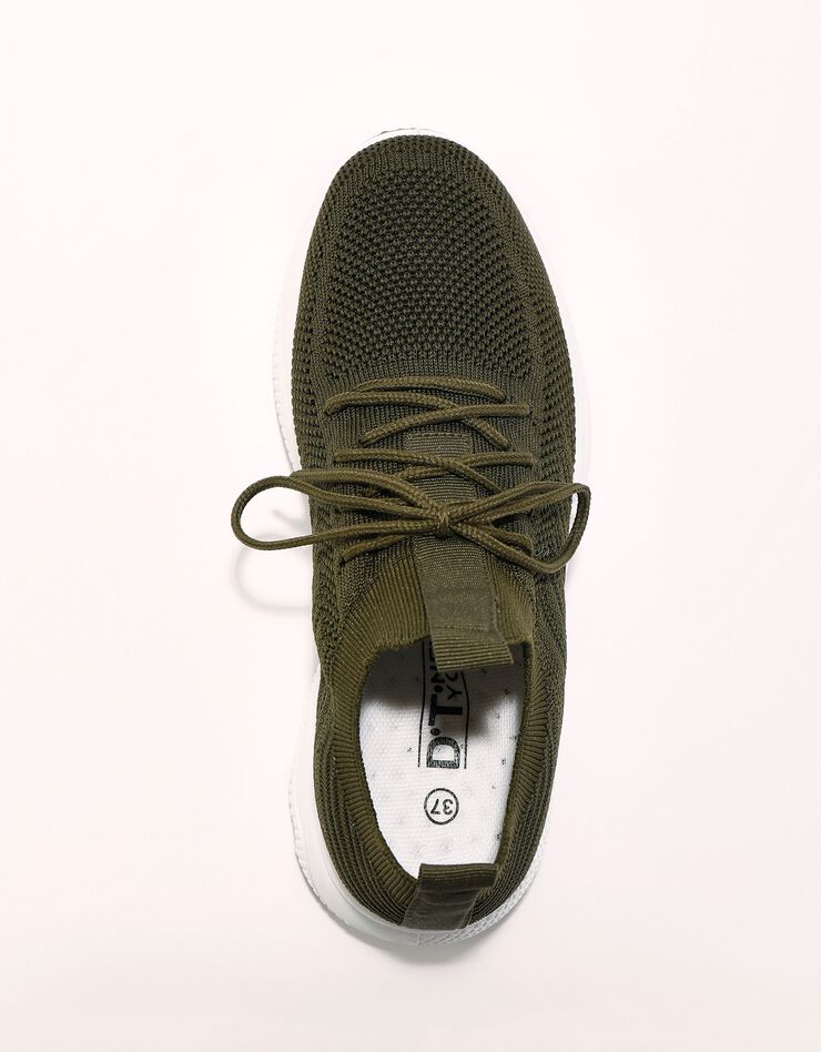 Baskets de sport légères à lacets (kaki)