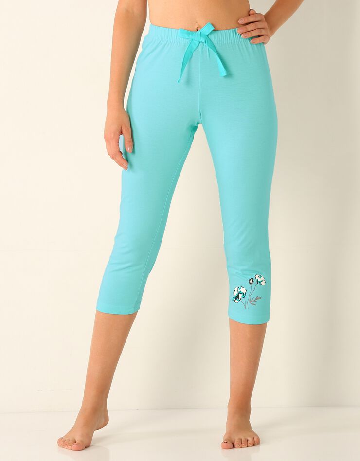Pantacourt pyjama jersey (aqua) Pantacourt pyjama jersey (aqua)