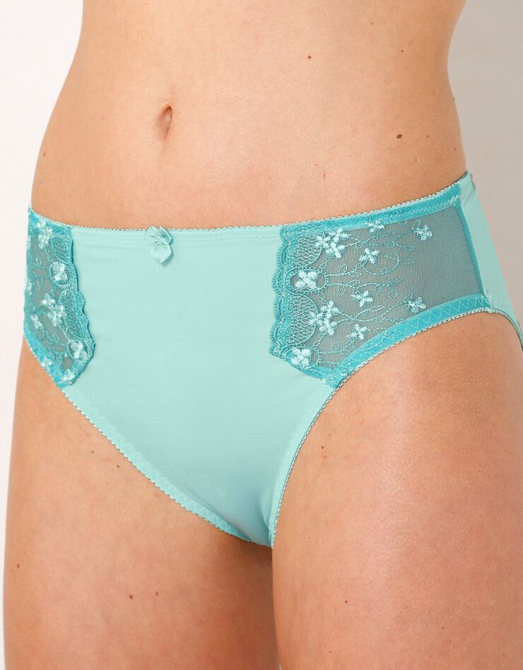 Culotte microfibre tulle brodé Caminata (aqua) Culotte microfibre tulle brodé Caminata (aqua)