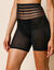 Panty maille et tulle sculptants - maintien intense (noir)