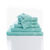 Collection serviettes de bain unies - confort moelleux 420 g/m&sup2; (vert d'eau)
