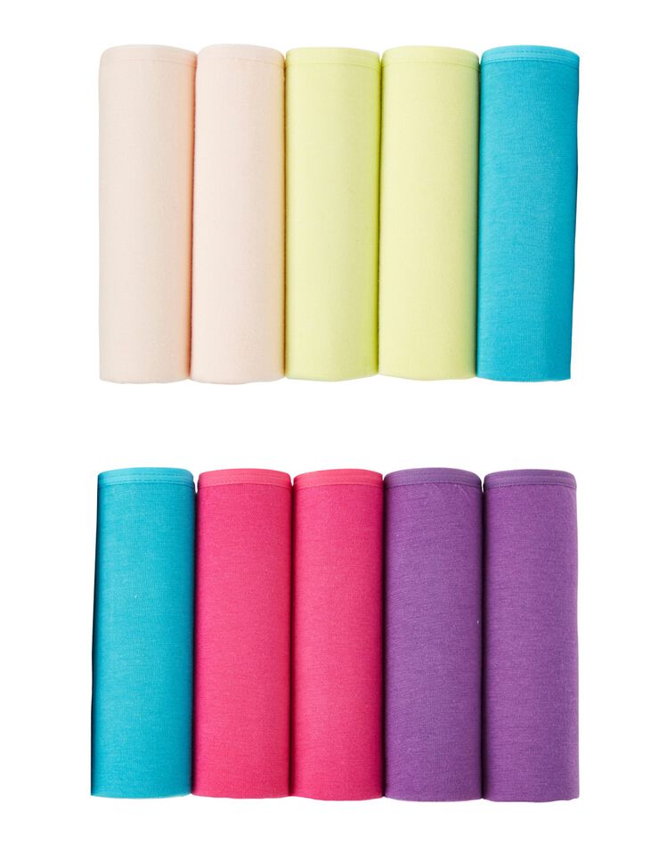 Boxer en coton extensible uni – Lot de 10 (vifs) Boxer en coton extensible uni – Lot de 10 (vifs)