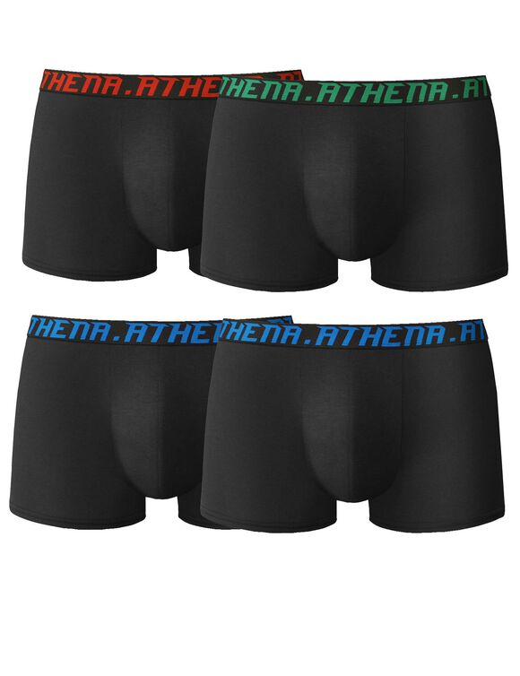 Lot de 4 boxers My Petit Prix Athena® (noir)