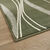 Tapis d&eacute;coratif motif vagues (vert)
