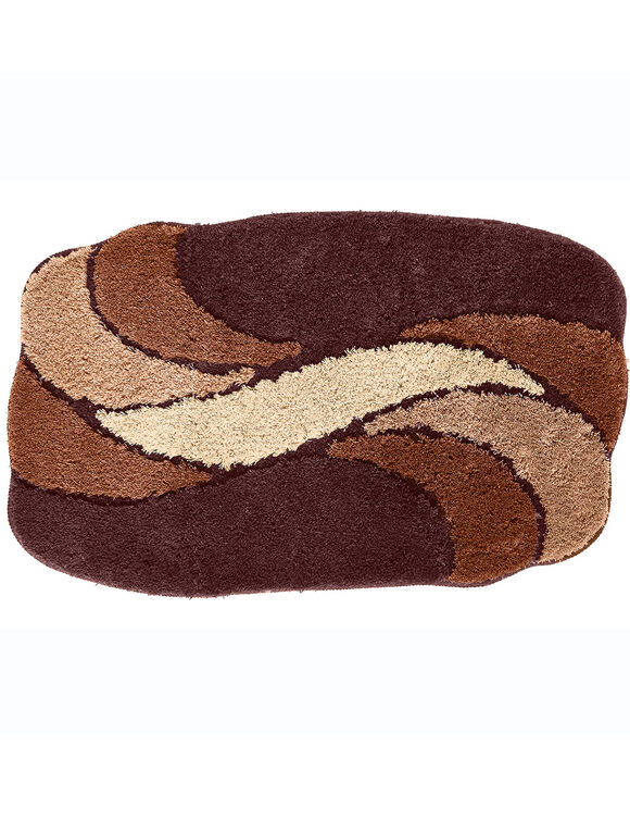 Tapis de bain pétales (marron)