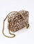 Sac avec chaîne, imprimé léopard (beige)