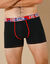 Boxer coton stretch Freegun® - lot de 2 (noir + rouge)