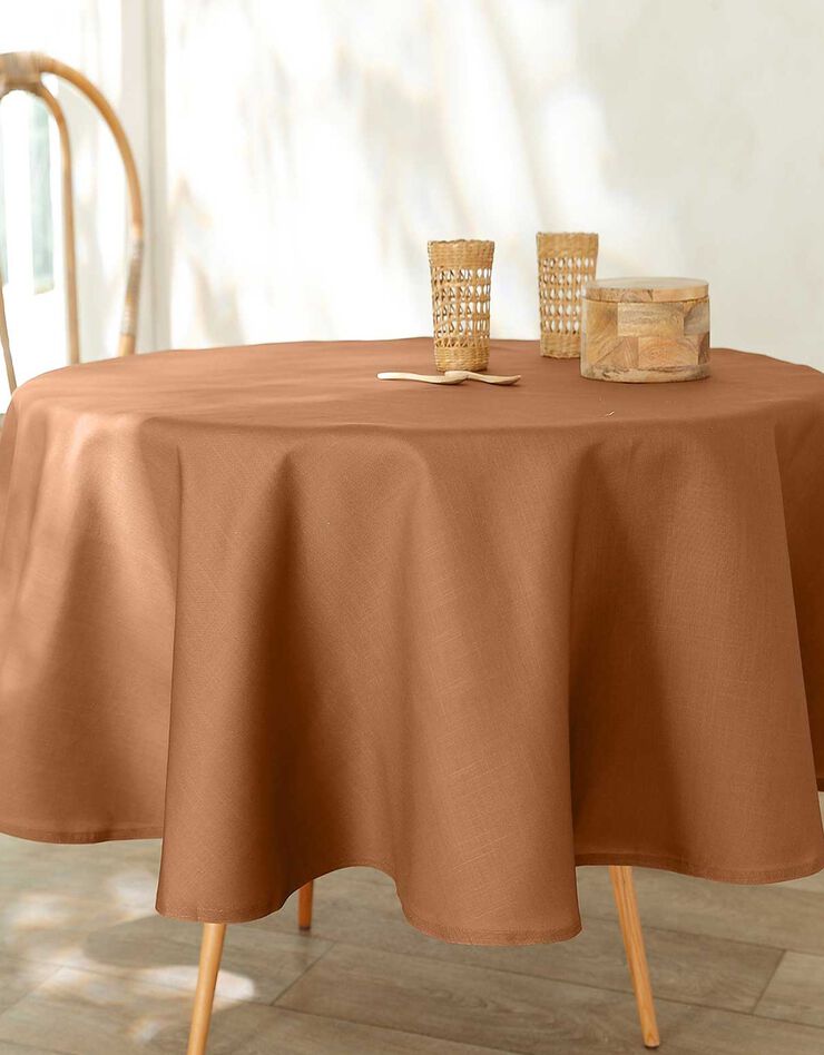 Nappe aspect lin (caramel) Nappe aspect lin (caramel)