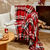 Plaid écossais en flanelle coton. (rouge / gris)