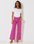 Pantalon couleur coupe large 5 poches (violine)