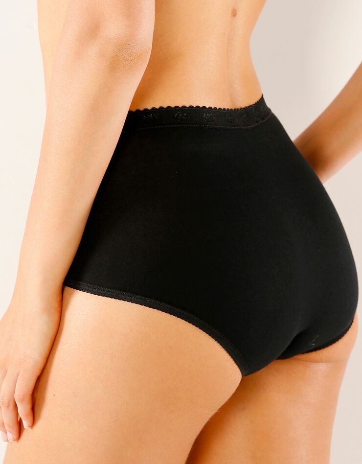 Culotte maxi Chic, lot de 3 achetées + 1 GRATUITE (1) (noir) Culotte maxi Chic, lot de 3 achetées + 1 GRATUITE (1) (noir)