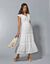 Robe longue dentelle macramé (blanc cassé)