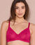 Soutien-gorge tout en dentelle forme minimiseur avec armatures  - lot de 2 (cerise + citron)