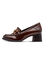 Mocassins &agrave; talon grande largeur (chocolat)