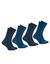 Chaussettes Ecopack - lot de 4 paires (marine / bleu canard)