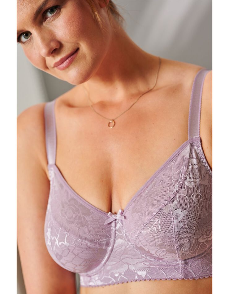 Soutien-gorge dentelle spécial maintien avec armatures (lilas) Soutien-gorge dentelle spécial maintien avec armatures (lilas)
