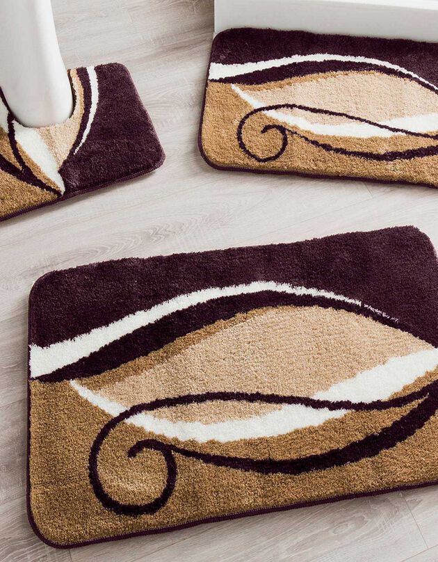 Tapis de bain fantaisie Zilla (marron)
