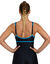 Combishort de bain Venus (noir / turquoise)