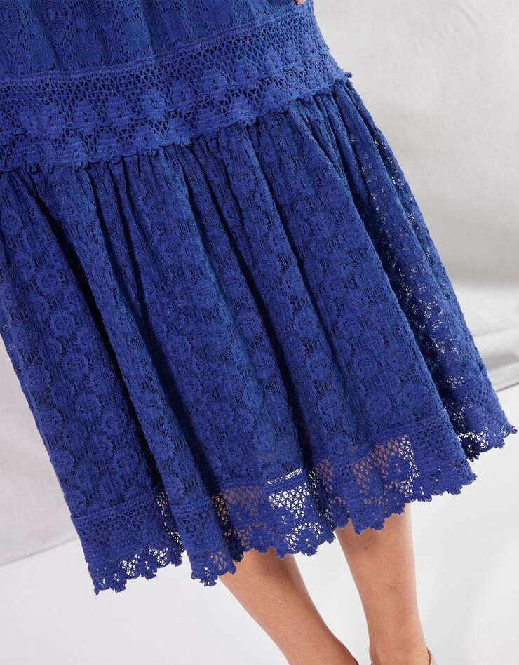 Jupon dentelle et macramé (bleu) Jupon dentelle et macramé (bleu)