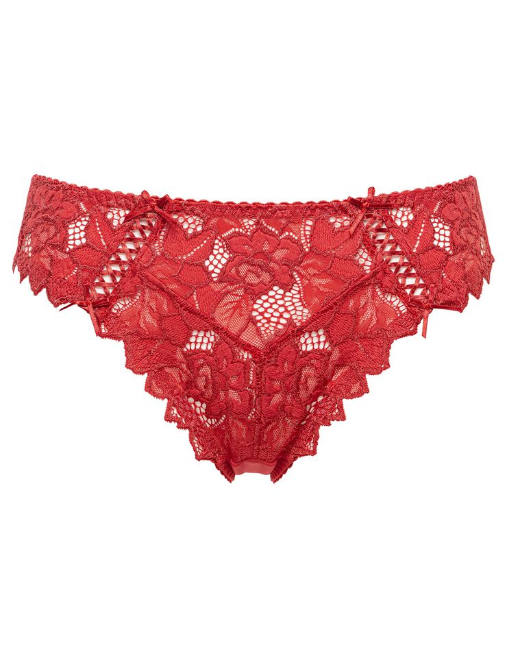 Slip dentelle unie Arum (rouge) Slip dentelle unie Arum (rouge)