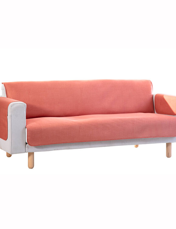 Prot&egrave;ge-salon antiglisse effet textur&eacute; (terracotta)