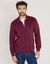 Sweat enti&egrave;rement zipp&eacute; uni (lie de vin)