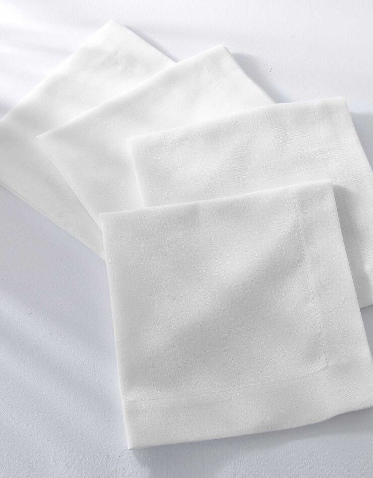 Nappe aspect lin (blanc)