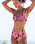Culotte de bain Baracoa - ceinture modulable (gris / orange)