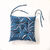 Galette de chaise carrée imprimé feuillage - lot de 2 (bleu)