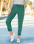 Pantalon jogpant ceinture élastiquée molleton  (vert)