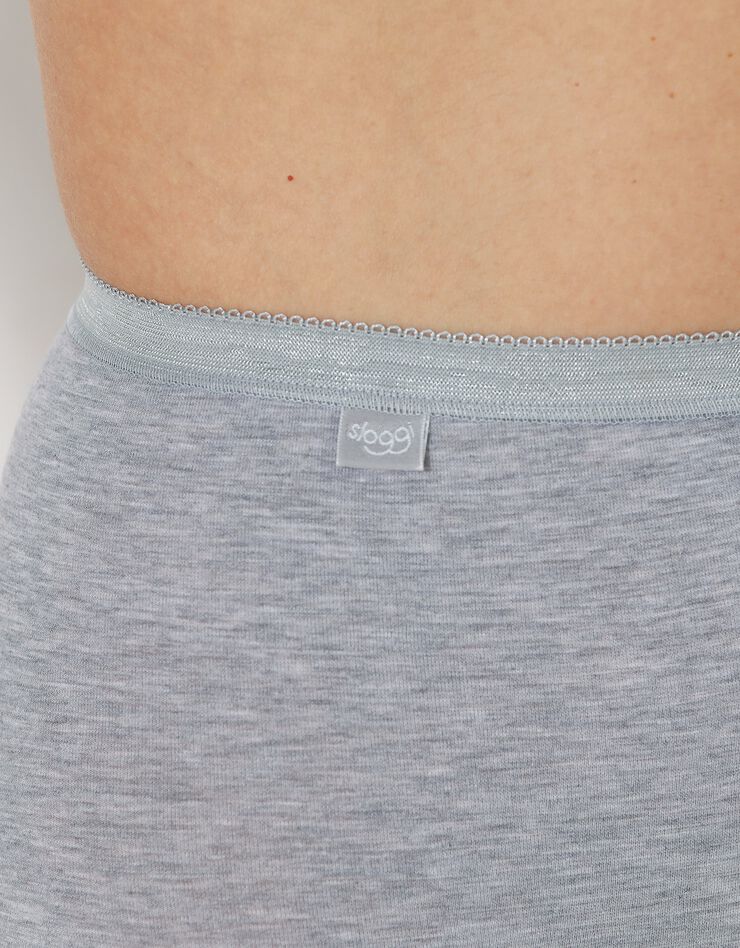 Culotte maxi Basic - lot de 3 (gris chiné) Culotte maxi Basic - lot de 3 (gris chiné)