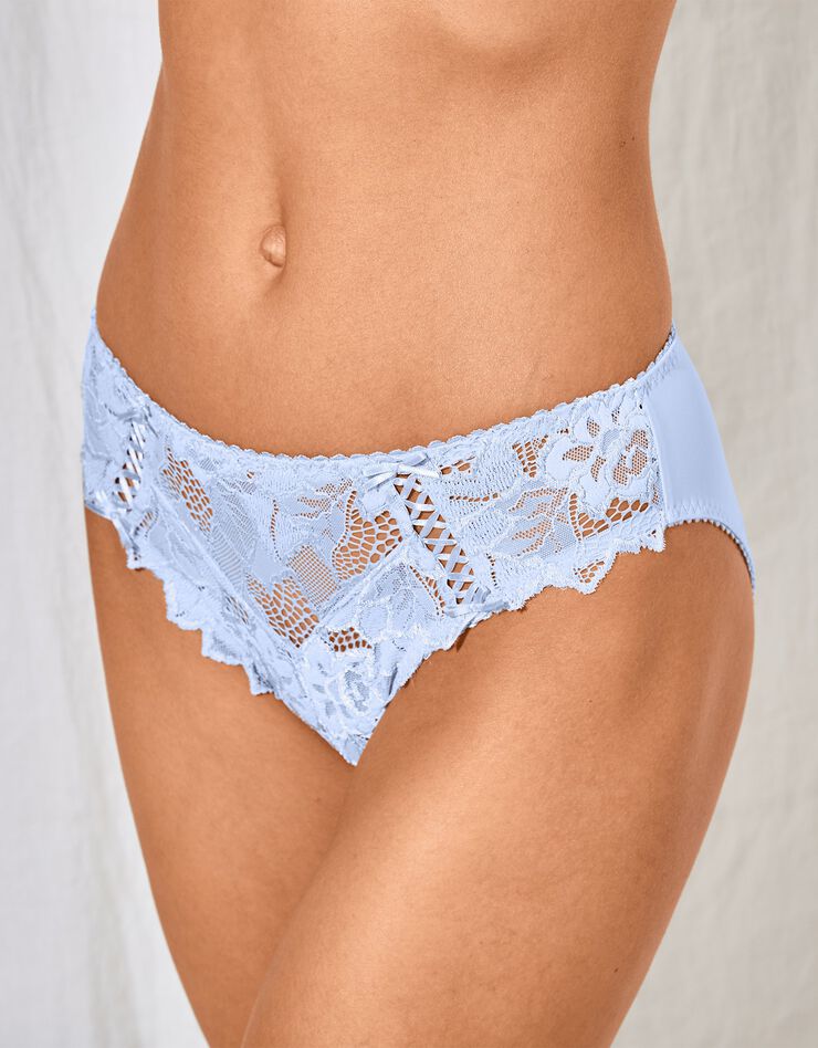 Slip dentelle unie Arum (bleu glacier) Slip dentelle unie Arum (bleu glacier)