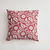 Housse de coussin imprim&eacute; indien - lot de 2 (bordeaux)