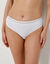 Culotte microfibre et tulle plumetis effet seconde peau forme midi Paia - lot de 2  (blanc)