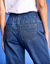 Jean stretch coupe mom confort, taille élastiquée (stone)